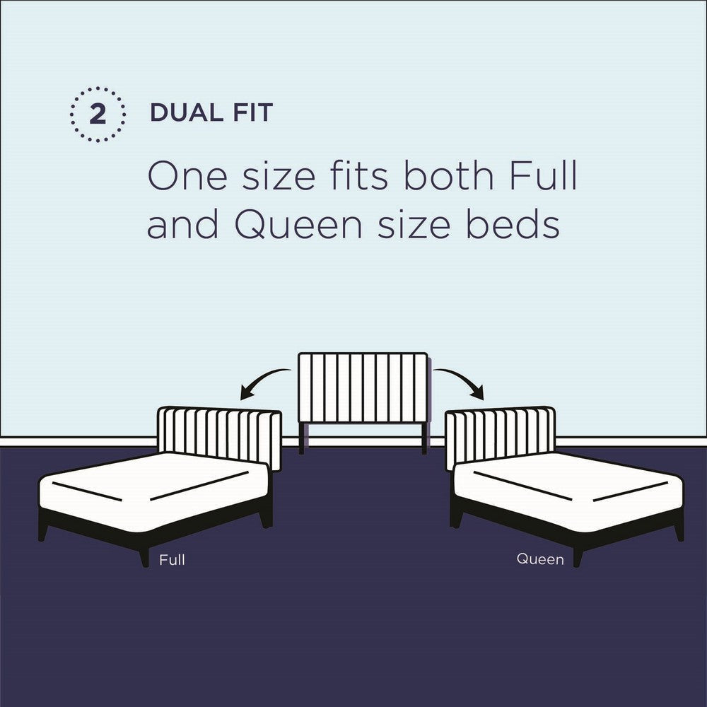 Modway Athena Performance Velvet Full/Queen Headboard in Light Gray