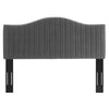 Brielle Channel Tufted Performance Velvet Twin Headboard - No Shipping Charges