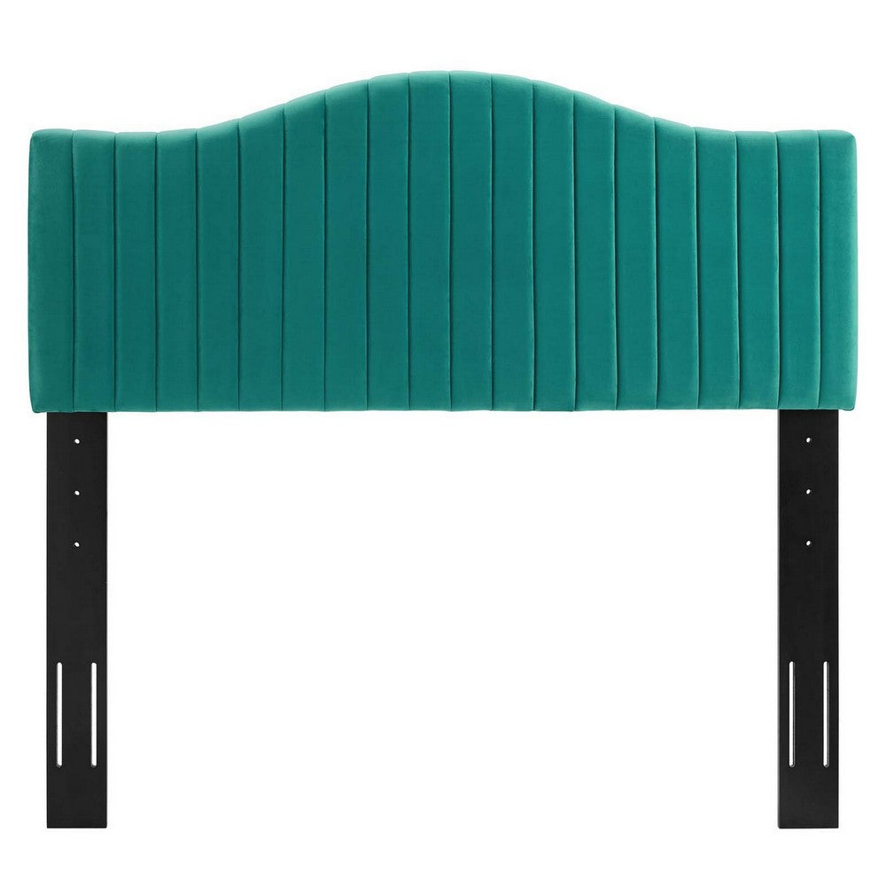 Brielle Channel Tufted Performance Velvet Twin Headboard  - No Shipping Charges