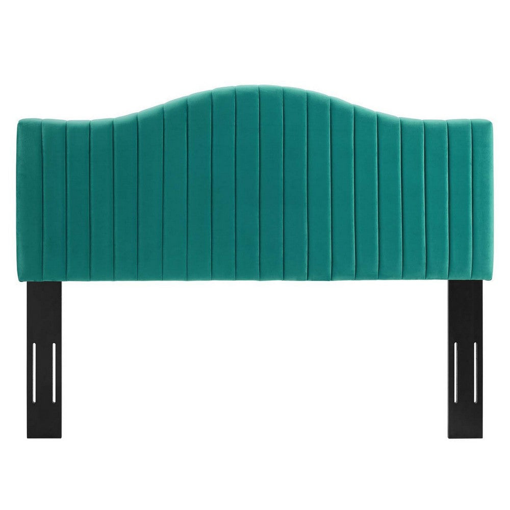 Modway Brielle Channel Tufted Performance Velvet Headboard King/California King Teal MDY-MOD-6560-TEA