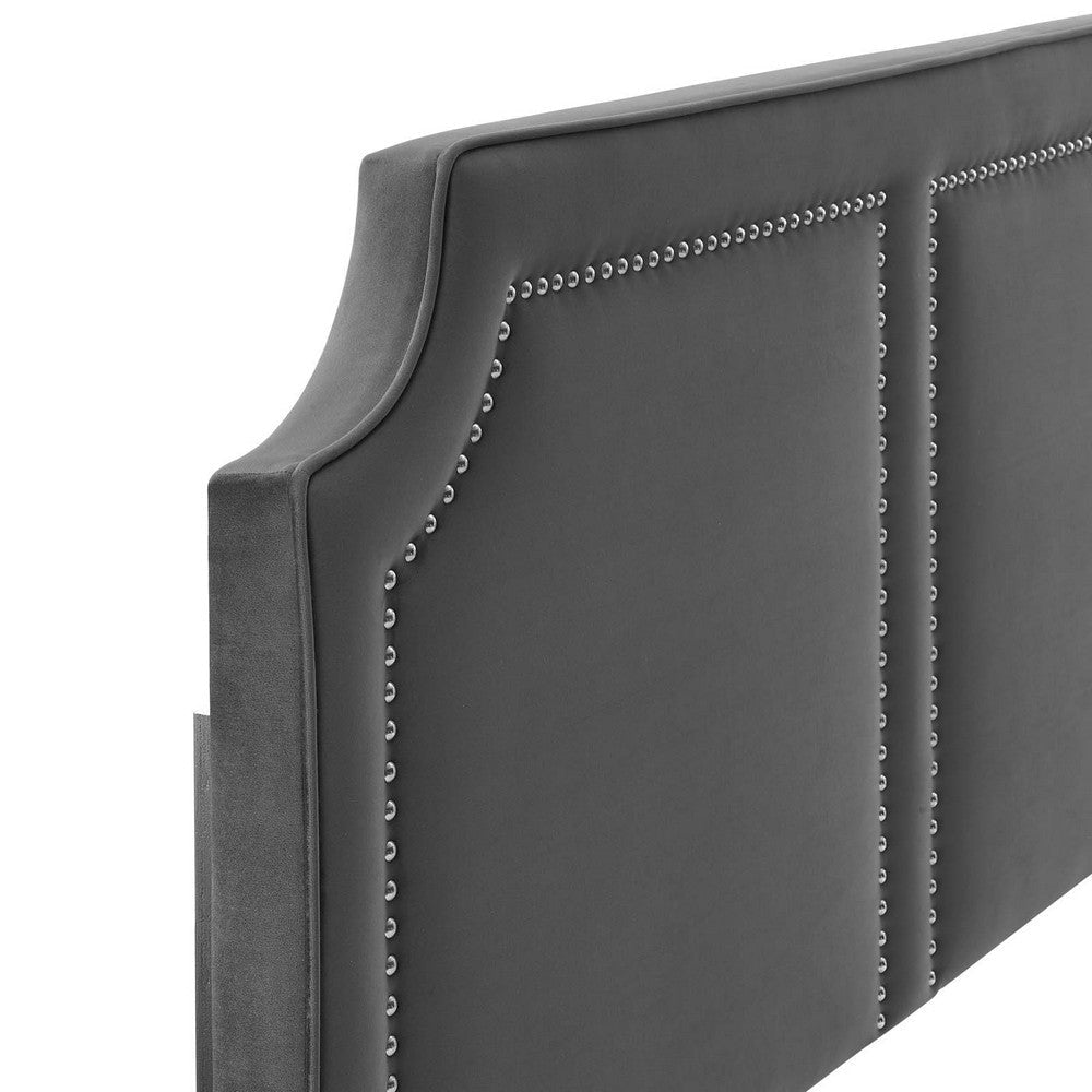Cynthia Performance Velvet Twin Headboard - No Shipping Charges