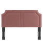 Cynthia Performance Velvet Twin Headboard  - No Shipping Charges