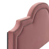 Modway Belinda Performance Velvet Headboard King/California King Dusty Rose MDY-MOD-6570-DUS