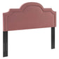 Modway Belinda Performance Velvet Headboard, King/California King, Dusty Rose