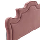 Modway Evangeline Performance Velvet Headboard Twin Dusty Rose MDY-MOD-6571-DUS