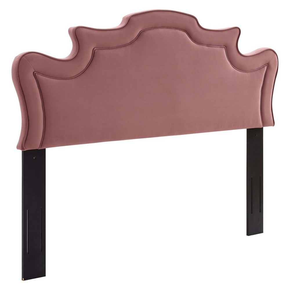 Modway Evangeline Performance Velvet Headboard, Twin, Dusty Rose