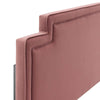 Modway Transfix Performance Velvet Full Headboard in Dusty Rose Queen (U.S. Standard) MDY-MOD-6575-DUS