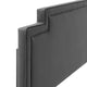 Modway Transfix Performance Velvet California Headboard in Charcoal King (U.S. Standard) MDY-MOD-6576-CHA