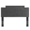 Modway Transfix Performance Velvet California Headboard in Charcoal King (U.S. Standard) MDY-MOD-6576-CHA