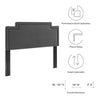 Modway Transfix Performance Velvet California Headboard in Charcoal King (U.S. Standard) MDY-MOD-6576-CHA