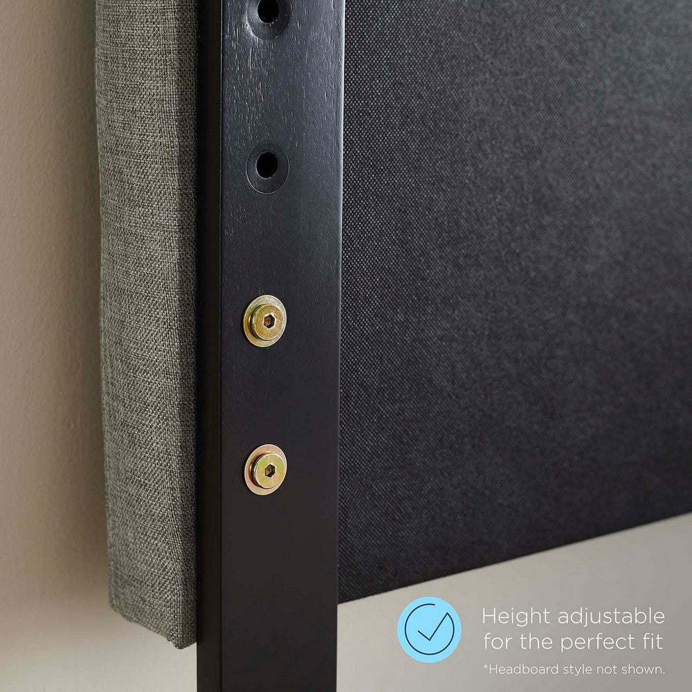 Modway Transfix Performance Velvet California Headboard in Charcoal King (U.S. Standard) MDY-MOD-6576-CHA