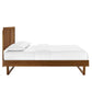 Modway Marlee Wood Full Platform Bed in Walnut with Angular Frame Double MDY-MOD-6625-WAL