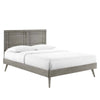 Marlee Wood Twin Platform Bed With Splayed Legs by Modway| Gray