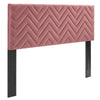 Mercy Chevron Tufted Performance Velvet King/California King Headboard  - No Shipping Charges