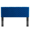 Mercy Chevron Tufted Performance Velvet King/California King Headboard - No Shipping Charges