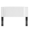 Felicity Channel Tufted Performance Velvet Full/Queen Headboard by Modway| White