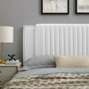 Felicity Channel Tufted Performance Velvet Full/Queen Headboard by Modway| White