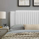 Felicity Channel Tufted Performance Velvet Full/Queen Headboard by Modway| White