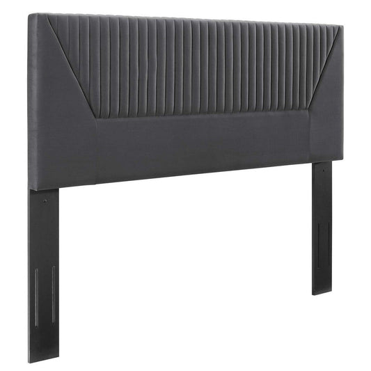 Patience Channel Tufted Performance Velvet Twin Headboard - No Shipping Charges