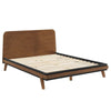 Modway MOD-6675-WAL Dylan Queen Platform Bed Walnut MDY-MOD-6675-WAL