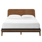 Modway MOD-6675-WAL Dylan Queen Platform Bed Walnut MDY-MOD-6675-WAL