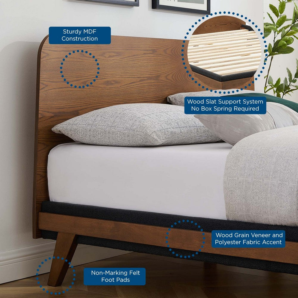 Dylan Queen Platform Bed by Modway| Brown
