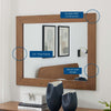 Dylan Mirror by Modway| Brown