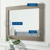 Merritt Mirror - No Shipping Charges MDY-MOD-6684-OAK