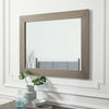 Modway Merritt Modern Wood Grain Mirror in Oak