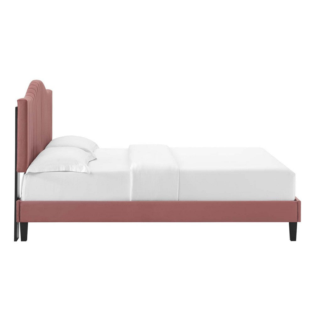 Modway Juniper Platform Twin Dusty Rose MDY-MOD-6744-DUS