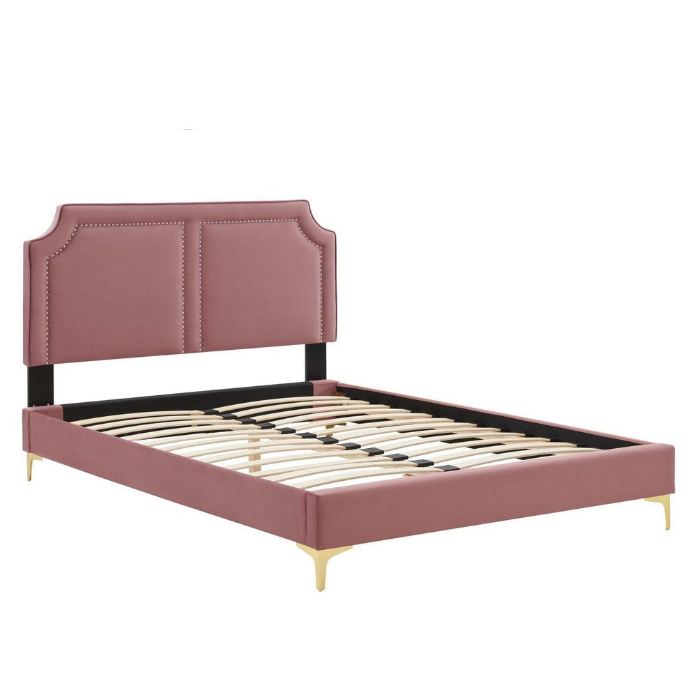 Modway Novi Platform Twin Dusty Rose MDY-MOD-6788-DUS