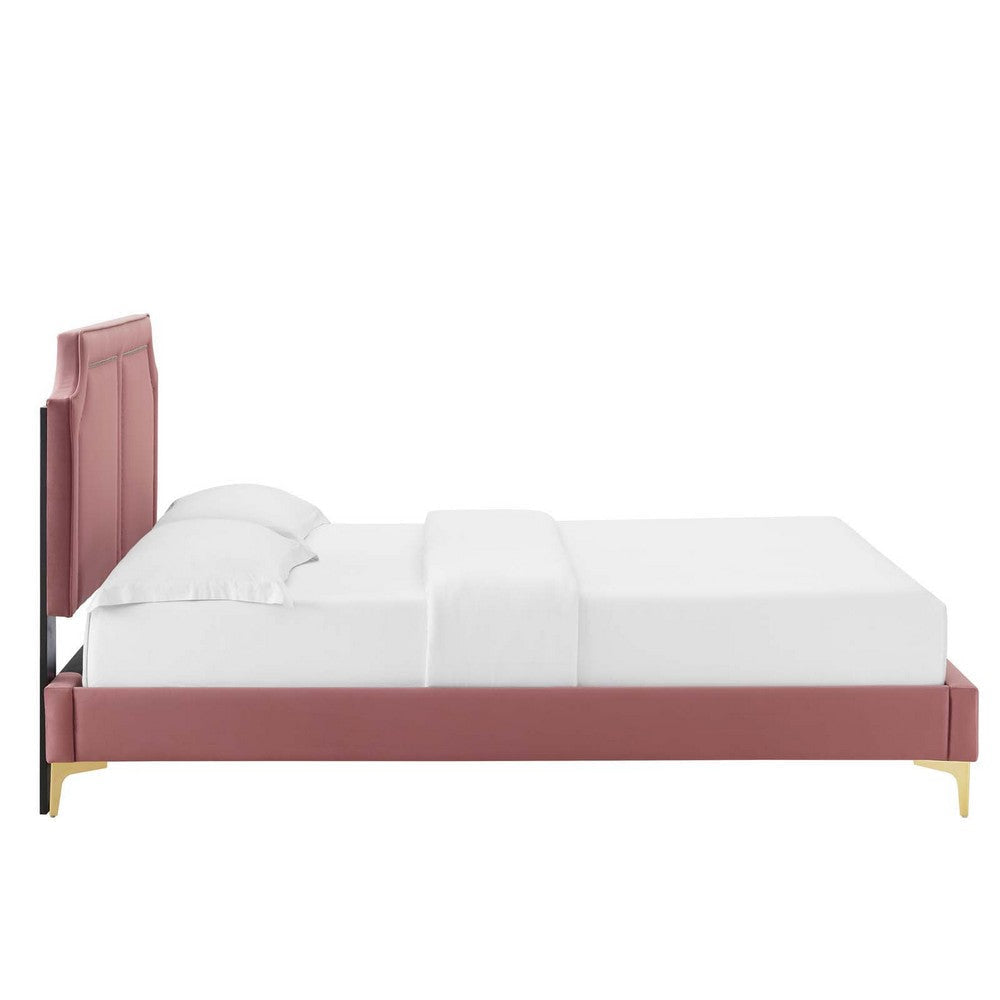 Modway Novi Platform Twin Dusty Rose MDY-MOD-6788-DUS