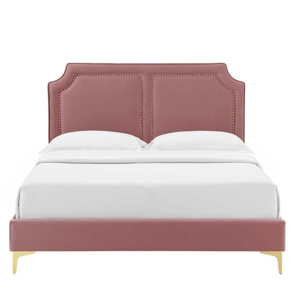 Modway Novi Platform Twin Dusty Rose MDY-MOD-6788-DUS