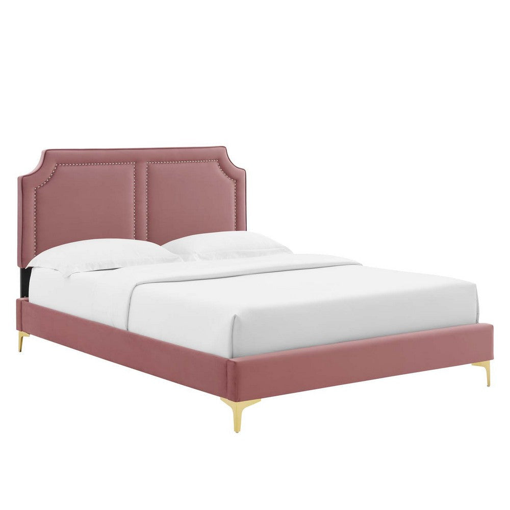 Modway Novi Platform, Twin, Dusty Rose
