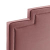 Modway Liva Performance Velvet Twin Bed in Dusty Rose MDY-MOD-6791-DUS