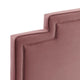 Modway Liva Performance Velvet Twin Bed in Dusty Rose MDY-MOD-6791-DUS
