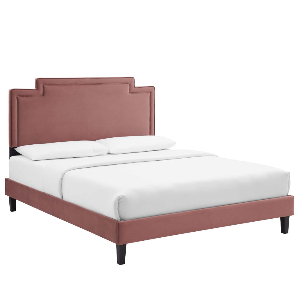 Modway Liva Platform, Twin, Dusty Rose