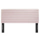 Modway Tranquil Performance Velvet Full/Queen Headboard in Pink MDY-MOD-7024-PNK