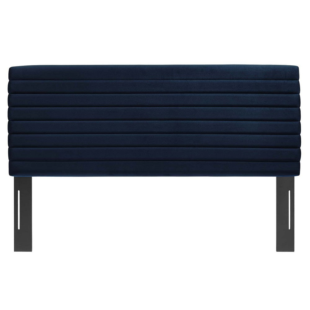 Tranquil Channel Tufted King/California King Headboard  by Modway| Blue