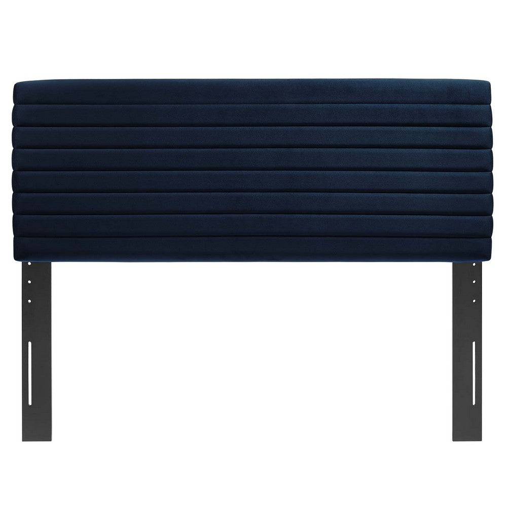 Tranquil Channel Tufted King/California King Headboard  by Modway| Blue