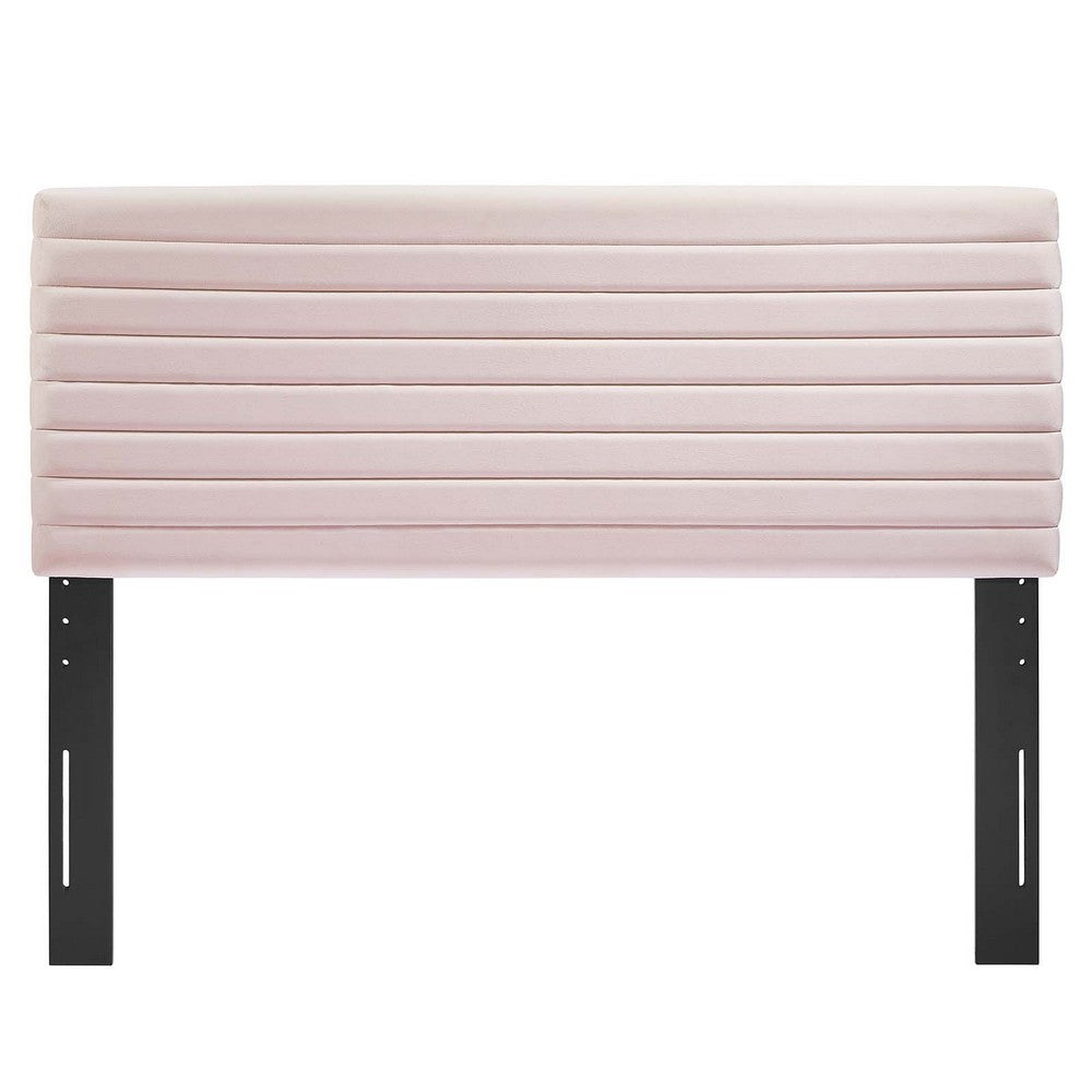 Tranquil Channel Tufted King/California King Headboard  by Modway| Red