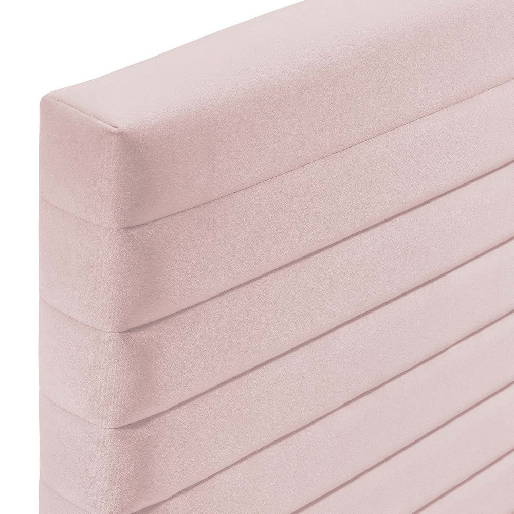 Tranquil Channel Tufted King/California King Headboard  by Modway| Red