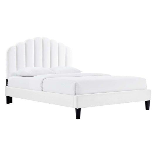 Daisy Performance Velvet Twin Platform Bed  - No Shipping Charges