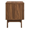 Modway Soma Modern Rattan 2-Drawer Nightstand Walnut MDY-MOD-7050-WAL