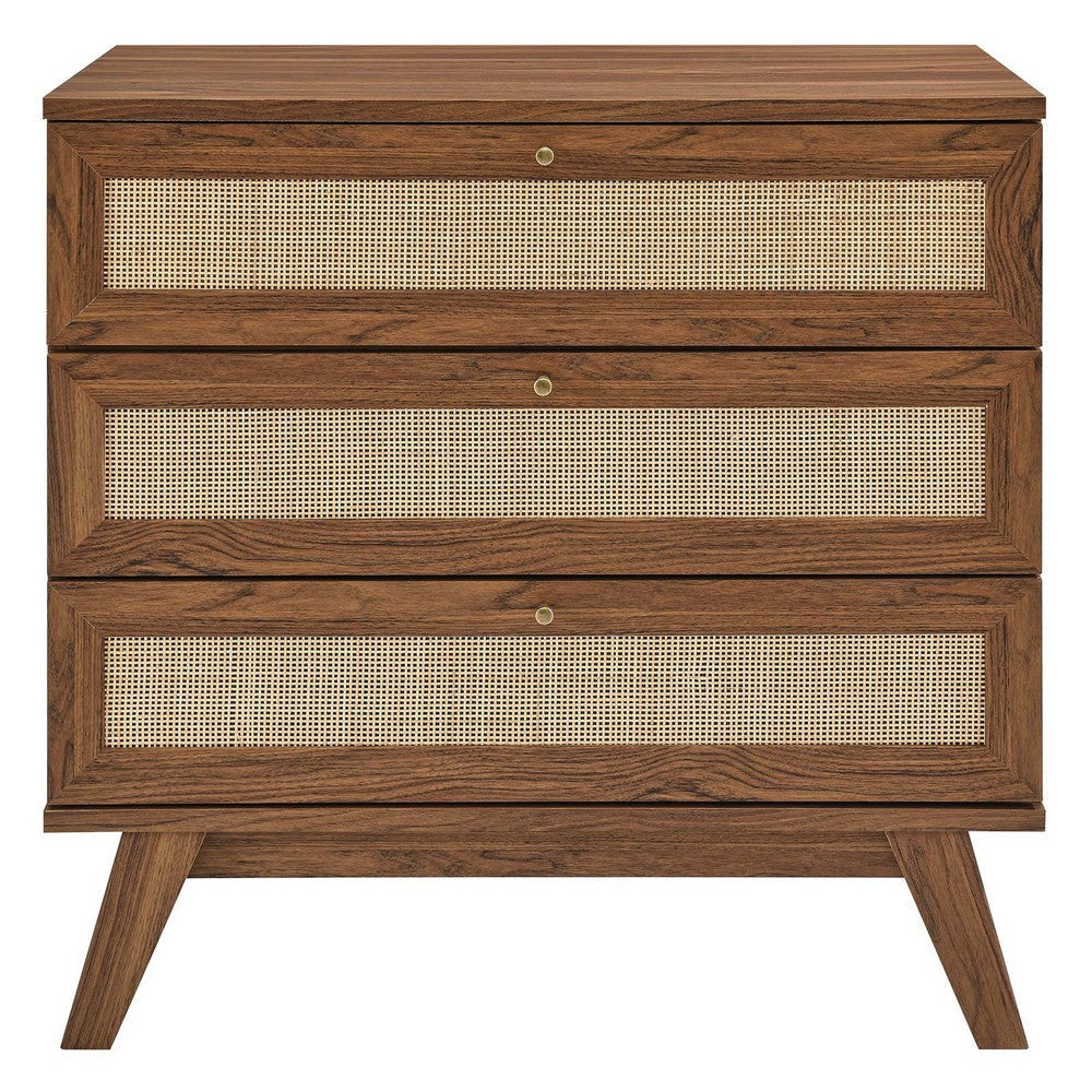 Modway Soma 3-Drawer Dresser in Walnut 31 x 18.5 x 30 MDY-MOD-7051-WAL