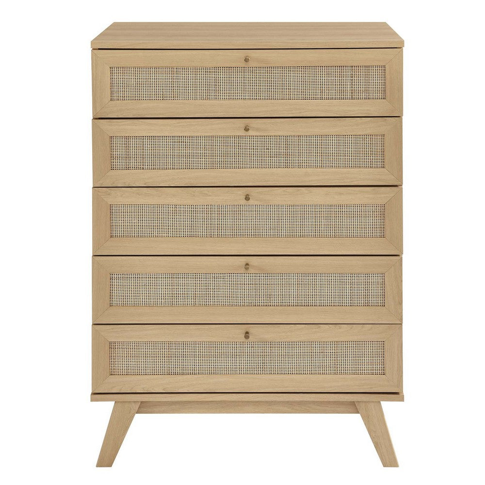 Soma 5-Drawer Chest by Modway| Brown