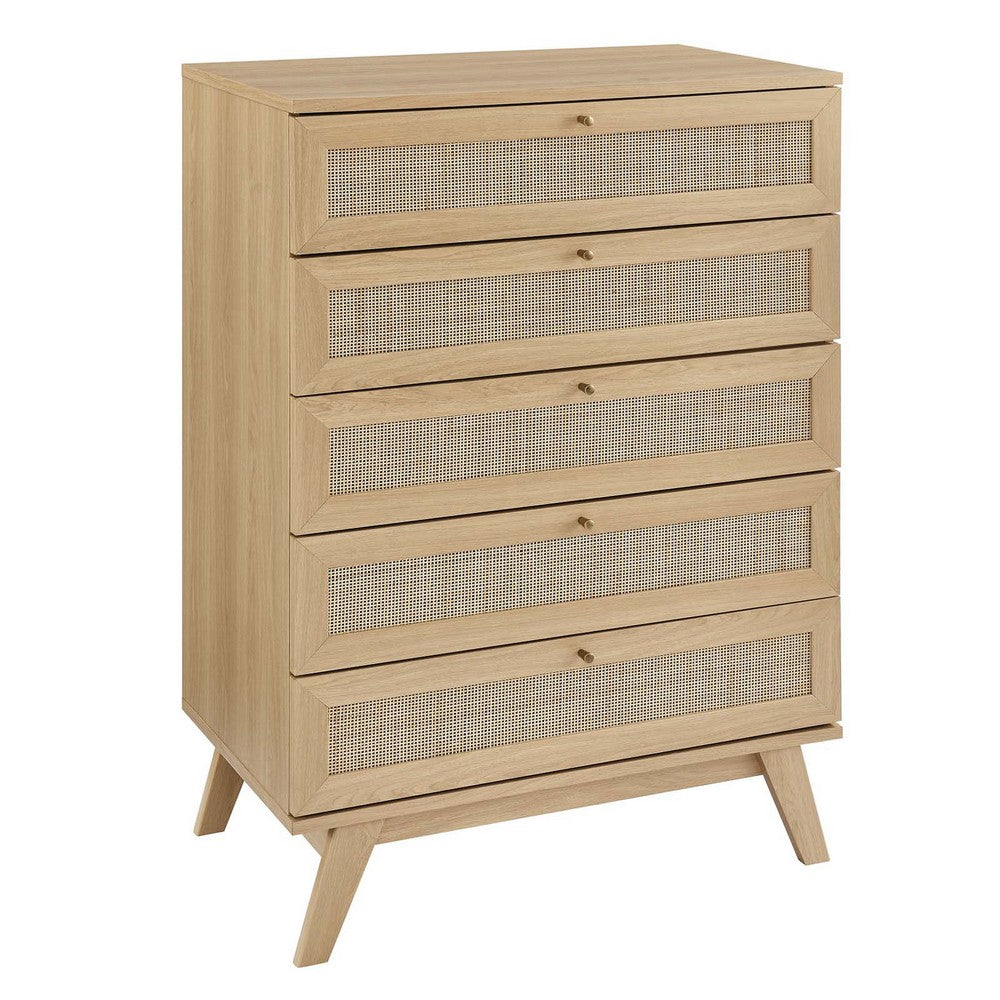 Soma 5-Drawer Chest by Modway| Brown