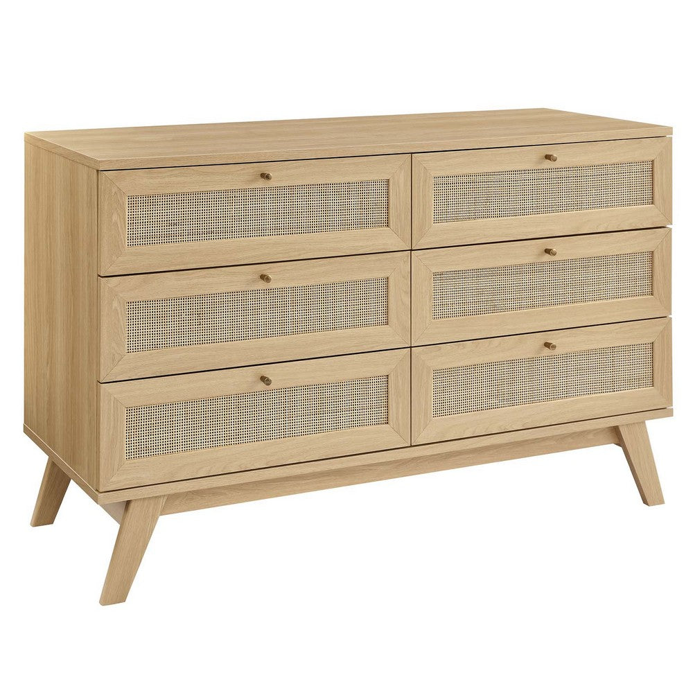 Soma 6-Drawer Dresser by Modway| Brown