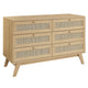 Soma 6-Drawer Dresser by Modway| Brown