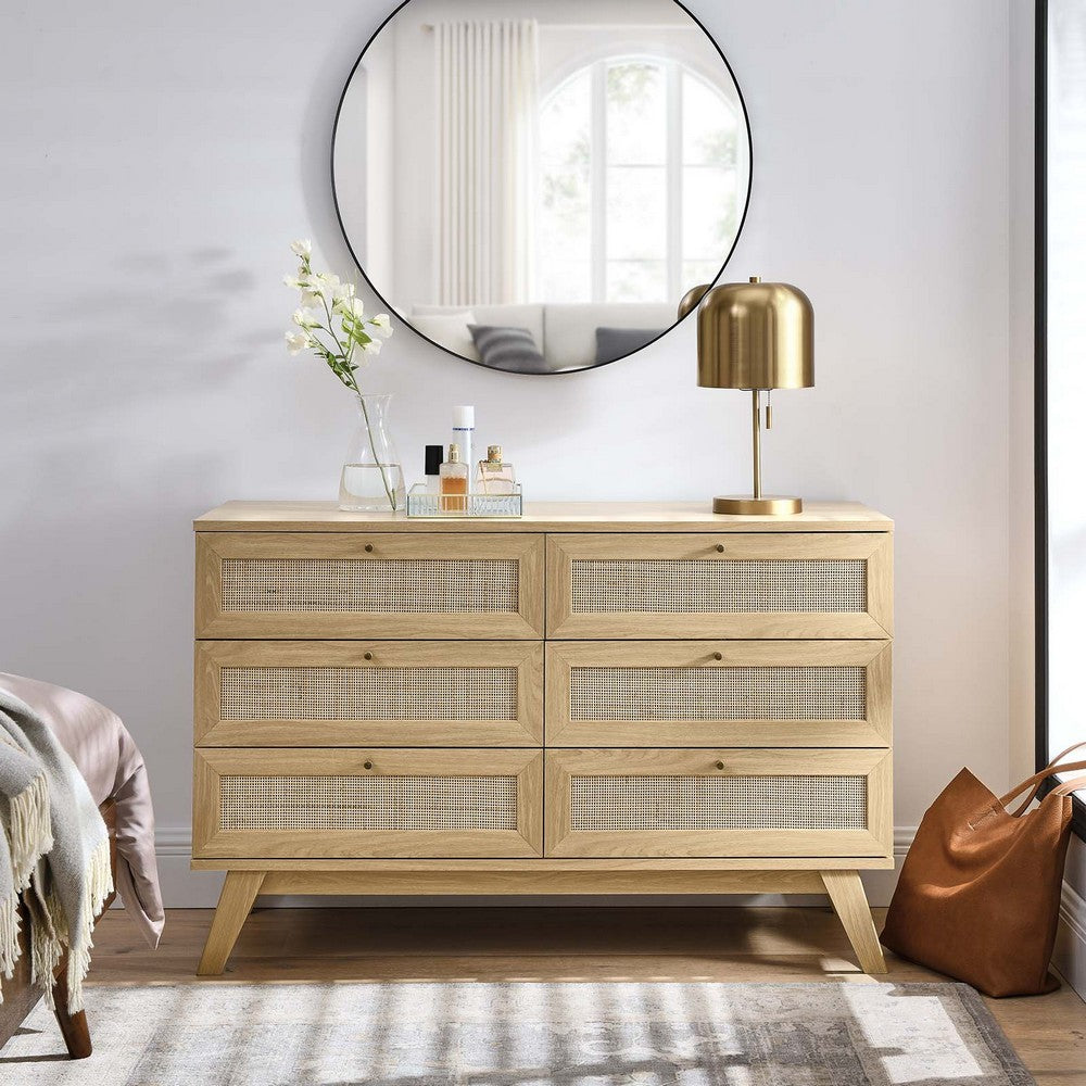 Soma 6-Drawer Dresser by Modway| Brown